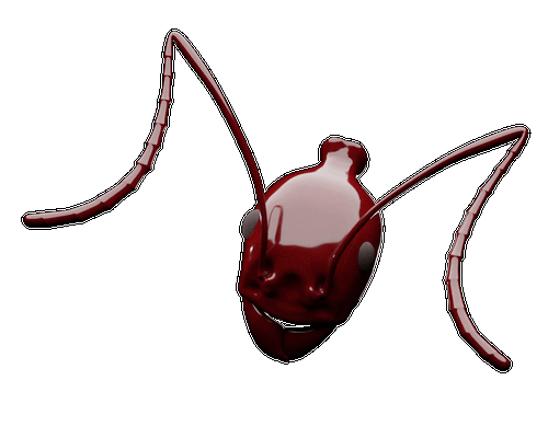 Animated Aphaenogaster ant illustration
